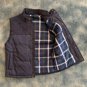 Brooks Brothers Vest - Medium - Navy Blue with Plaid